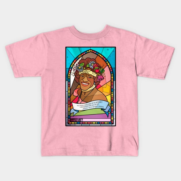 Pride Month - Marsha P. Johnson Kids T-Shirt by myprofanity